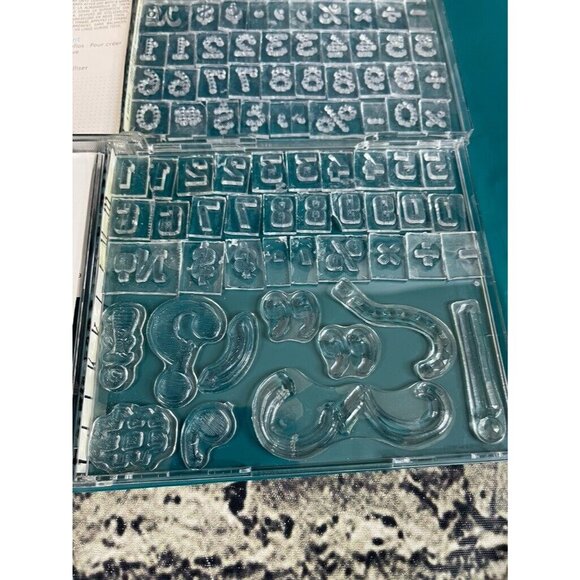 Inkadinkado Clear Rubber Stamp Set Distressed Numbers Artstamp Large Numbers - Picture 7 of 10